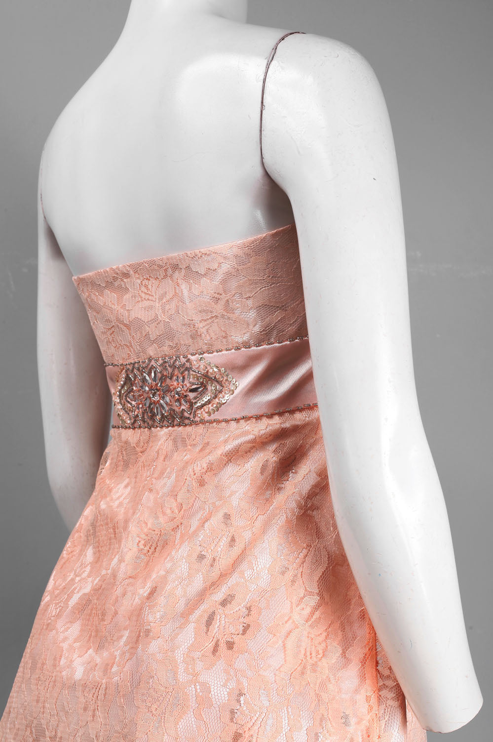 Sue Wong D1200 Strapless Beaded Empire Balloon Dress