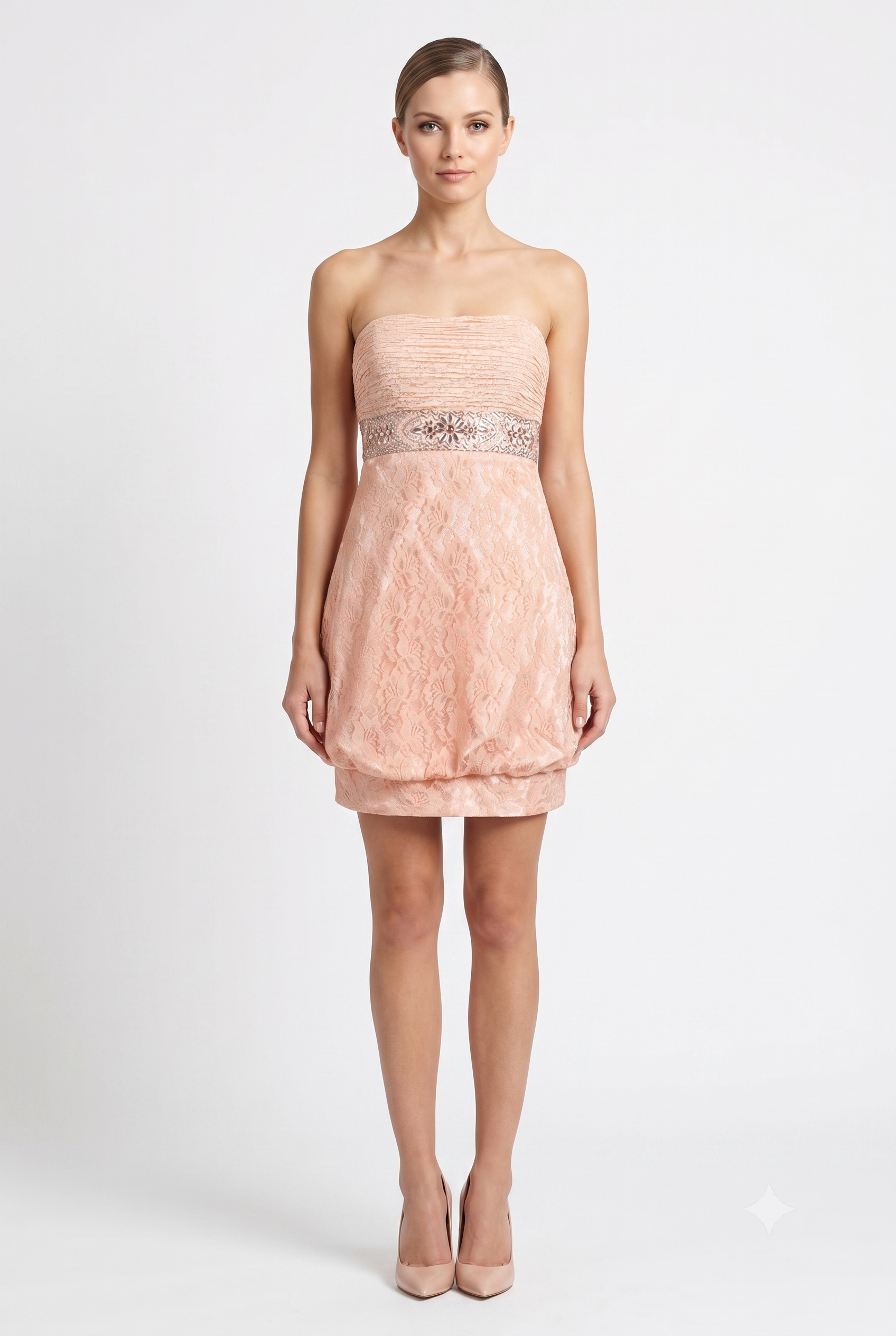 sue wong beaded strapless dress Sue Wong Strapless Rosette Appliqu Beaded Dress