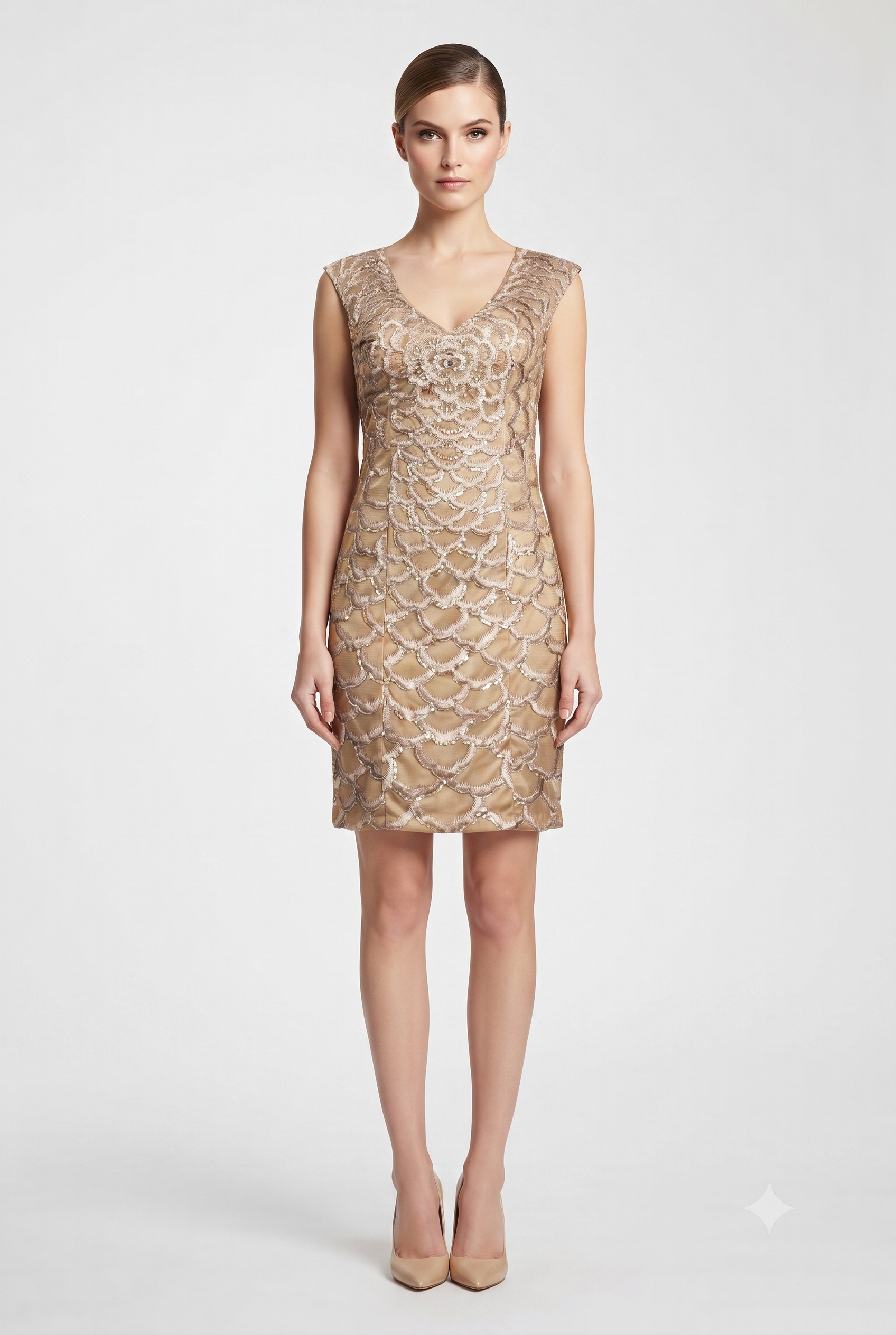 sue wong gold dress Sue Wong N5100 - Long A-Line Dress
