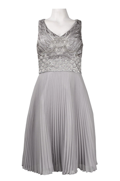 Sue Wong N4136 Sleeveless Embellished Accordion Dress