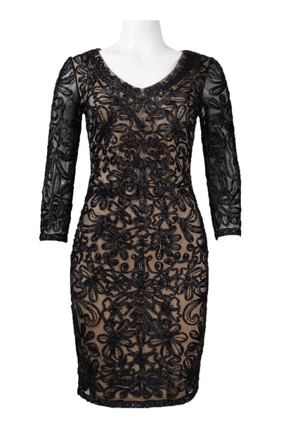 Sue Wong N5364 Soutache Embroidered Short Evening Dress