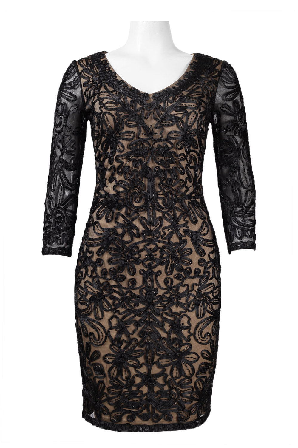 Sue Wong N5364 Soutache Embroidered Short Evening Dress