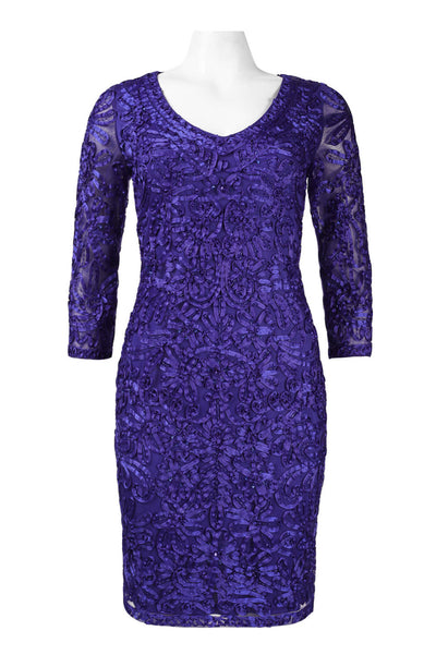 Sue Wong N5364 Soutache Embroidered Short Evening Dress