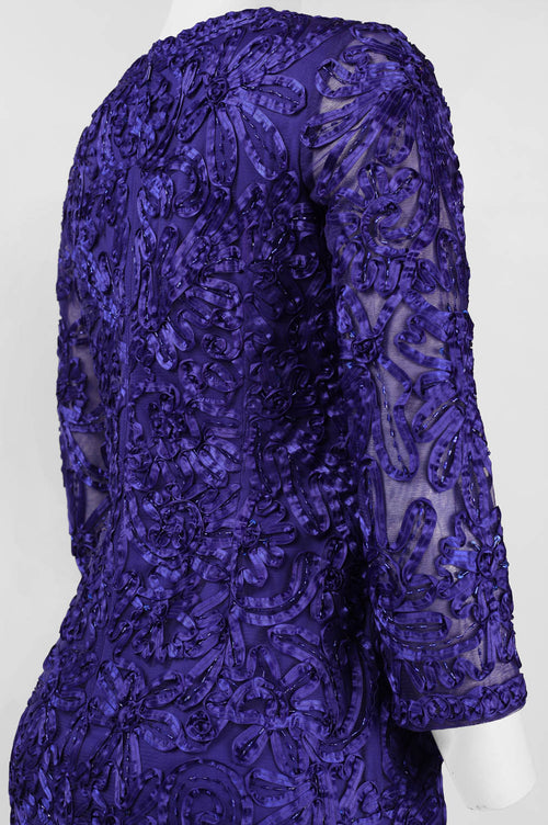 Sue Wong N5364 Soutache Embroidered Short Evening Dress