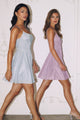 Glitter Short Sleeveless Dress by Amoris T103 – Lavender XXS