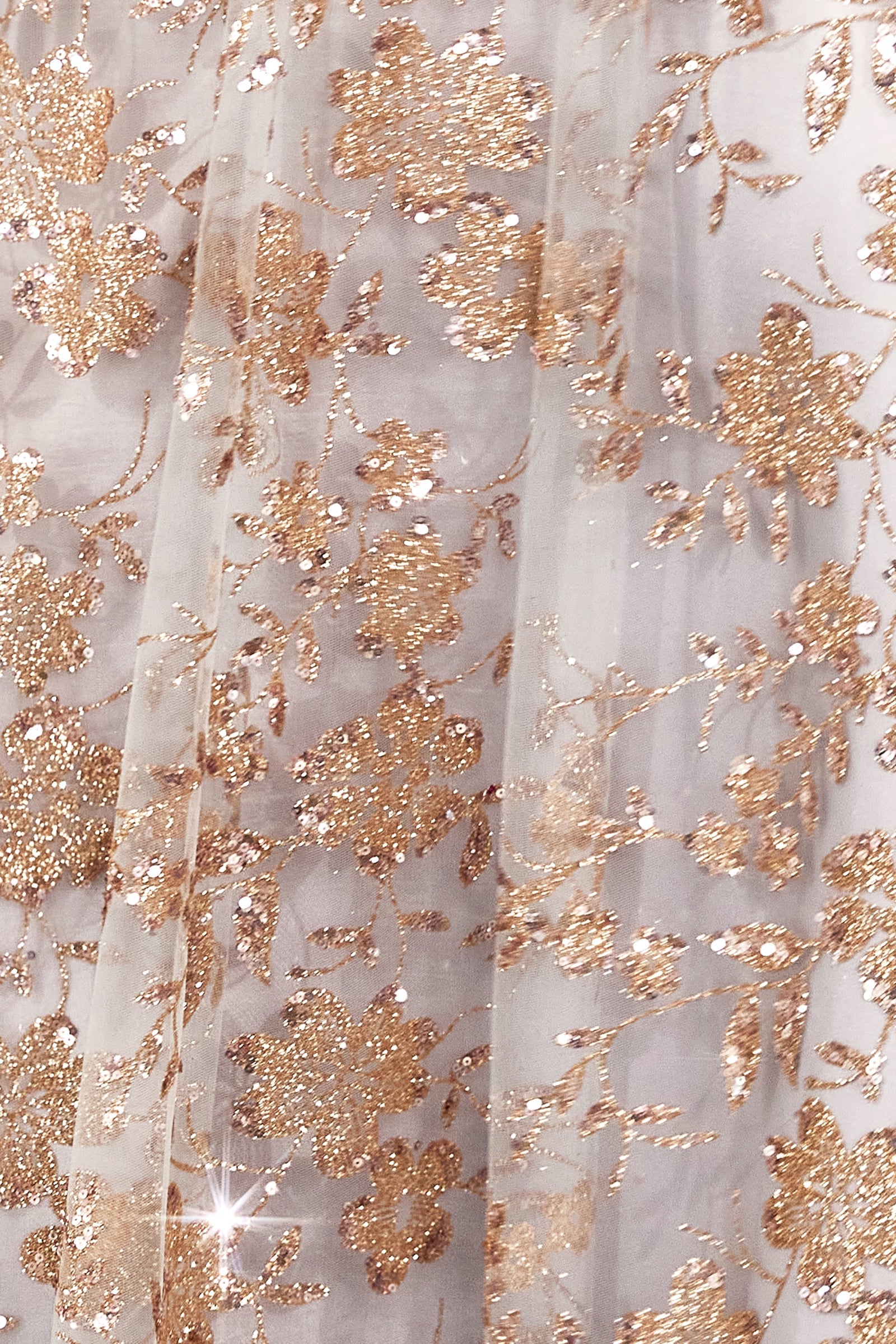 Glitter Print Sleeveless Gown by Amoris T606 in Mauve
