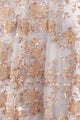 Glitter Print Sleeveless Gown by Amoris T606 in Mauve