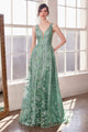 Glitter Print Sleeveless Gown by Amoris T606 in Mauve