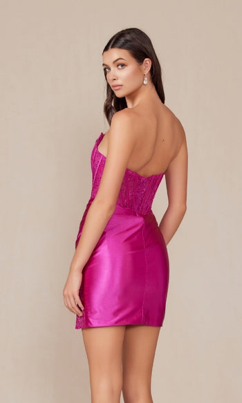Short Strapless Corset Dress T870 for Homecoming