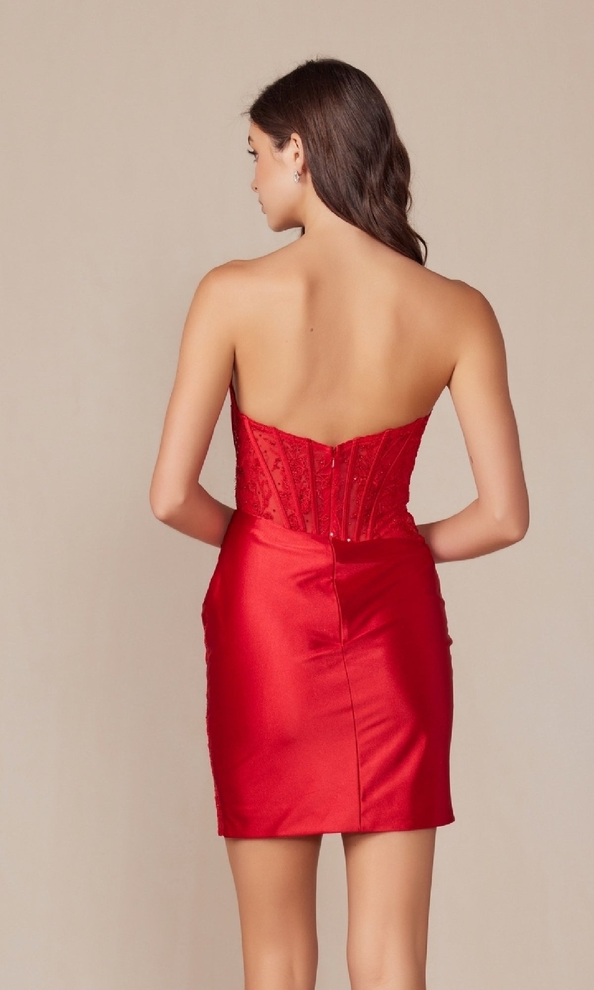 Short Strapless Corset Dress T870 for Homecoming