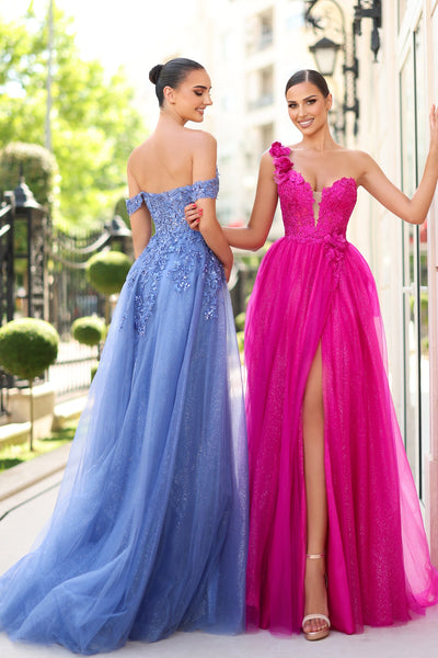 Tina Holly TE232 Prom Ball Off-Shoulder Beaded Tulle Lace Dress