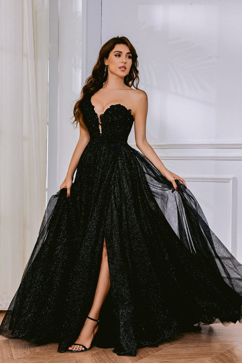 Long Glitter Ball Gown Formal Prom Dress TK554 by Tina Holly