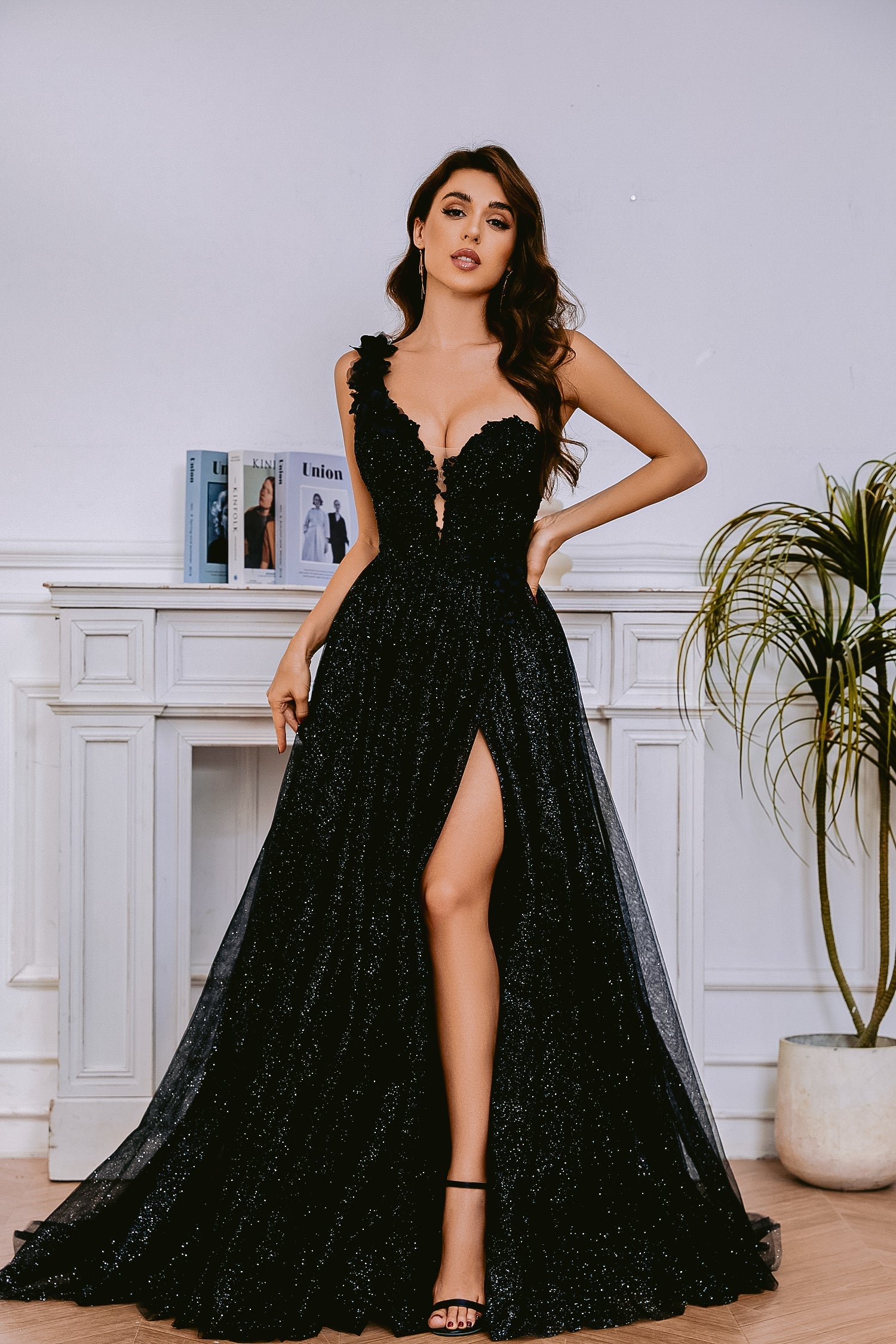 Long Glitter Ball Gown Formal Prom Dress TK554 by Tina Holly