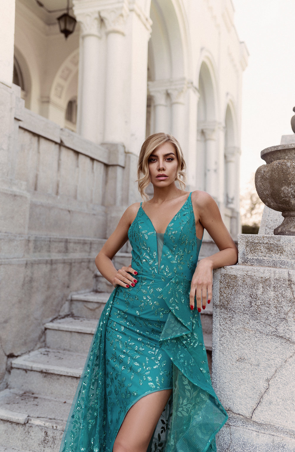Tina Holly TW025 Prom Glitter Evening Fabric Dress