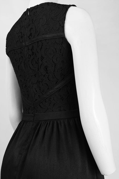 Taylor 5927M Sleeveless Lace Bodice Fit and Flare A-Line Party Dress