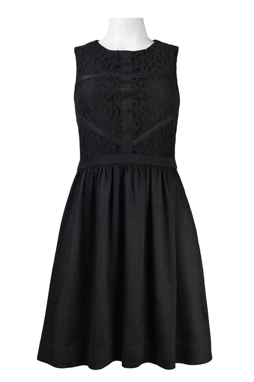 Taylor 5927M Sleeveless Lace Bodice Fit and Flare A-Line Party Dress