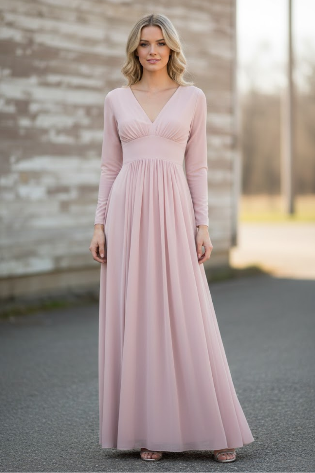 dusty pink mother of the bride dresses Wholesale 5234 in Rose Women's Gameday Couture White/Navy length dress features an nude bridesmaid dresses Size:Diva (XXXL)