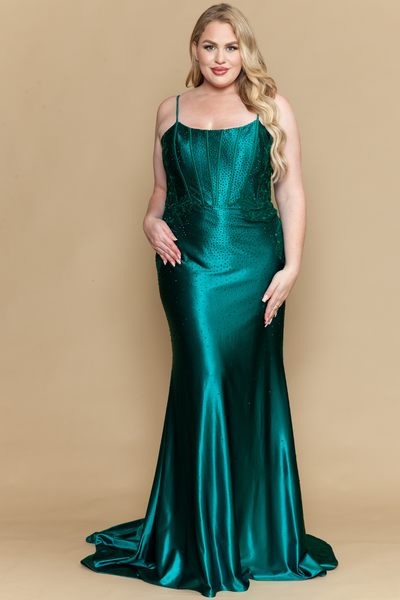 Poly USA Red Wine Long Formal Dresses