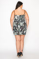 Vestido corto con estampado de cuentas, talla grande, de Poly USA W1172