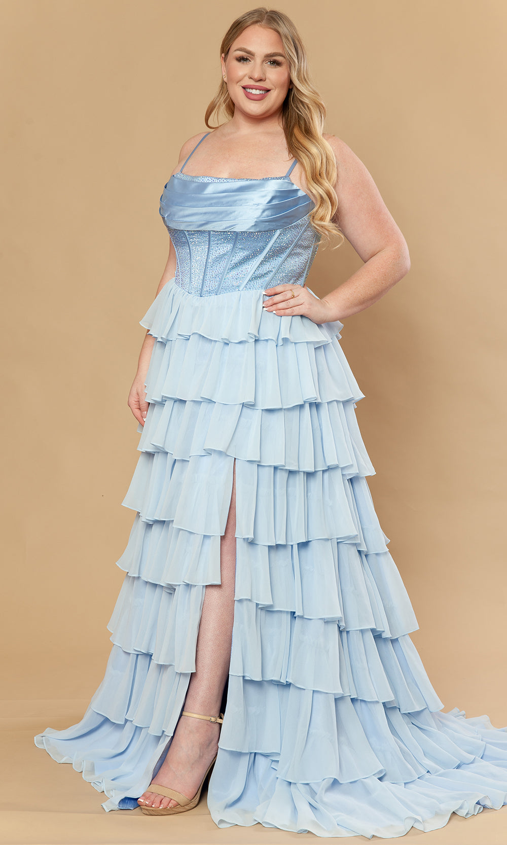 Poly USA Blue Prom Dresses