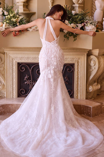 Andrea & Leo WL019 Wedding Dress Lace Halter Neck Mermaid