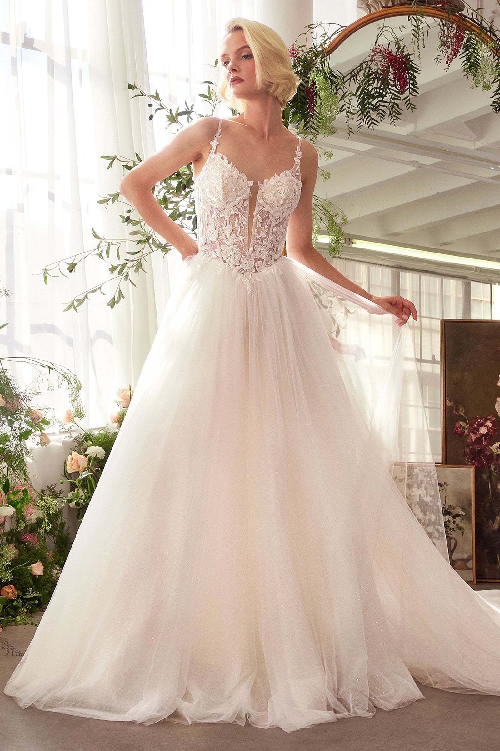 Andrea & Leo WL029 Embroidered Corset A-Line Bridal Gown