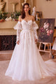 Andrea & Leo WL032 Off-White Floral A-Line Wedding Dress