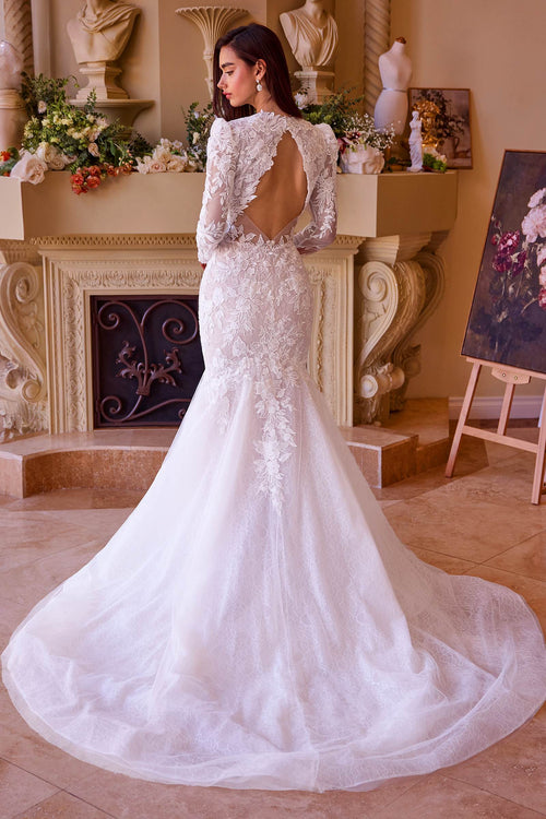 Andrea & Leo WL036 Long Sleeve Lace Mermaid Dress