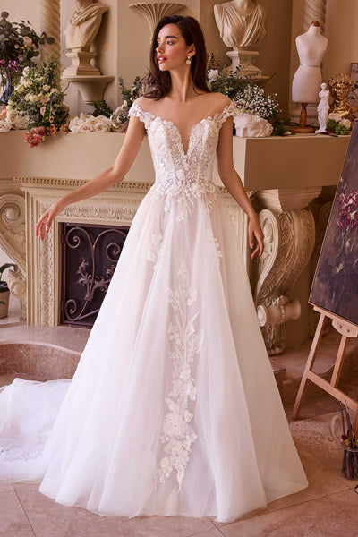Andrea & Leo WL038 Dress Long Cap Sleeve Bridal Gown