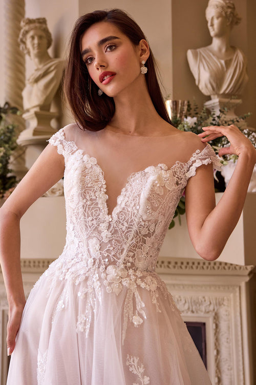Andrea & Leo WL038 Bridal Gown: Elegant Off White Long Dress