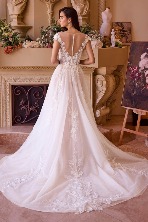 Andrea & Leo WL038 Bridal Gown: Elegant Off White Long Dress