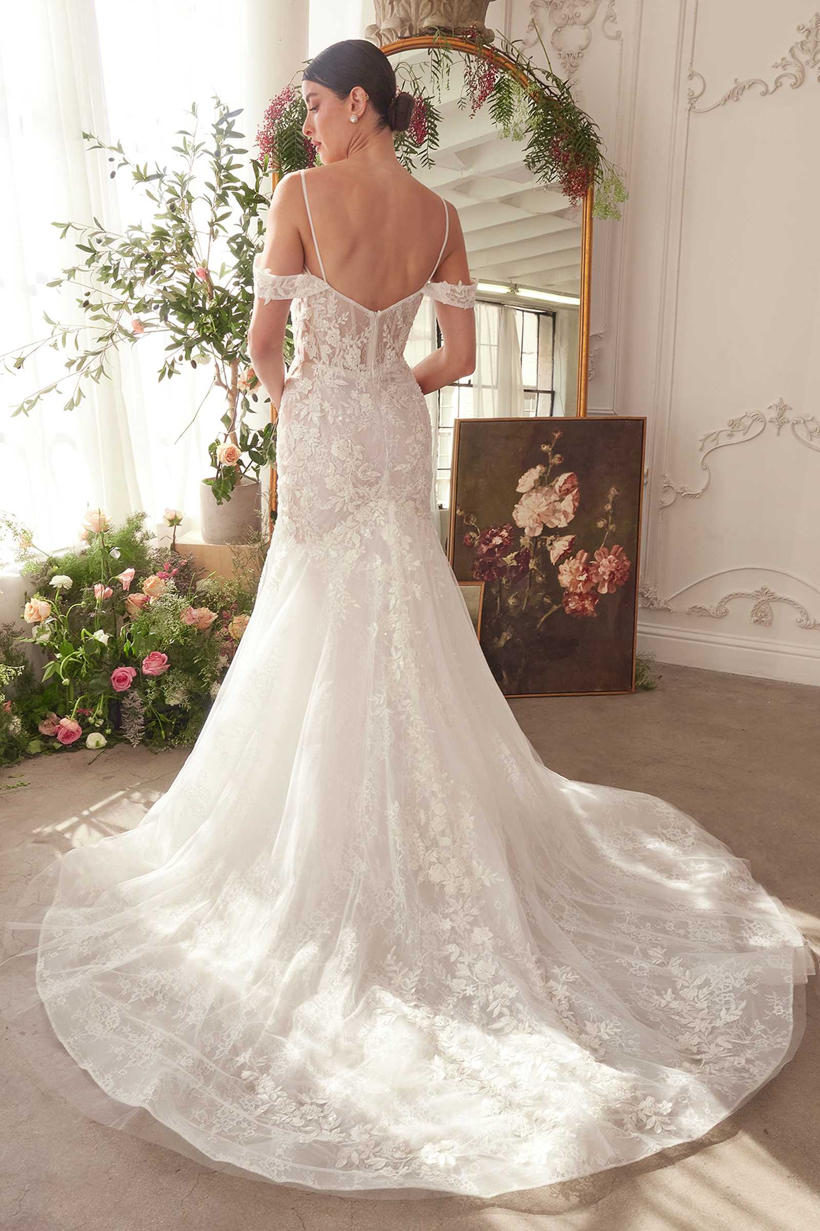 Andrea & Leo WL051 Wedding Dress: Fitted Lace Mermaid Gown
