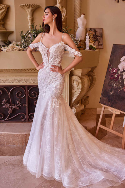 Andrea & Leo WL051 Wedding Dress: Fitted Lace Mermaid Gown