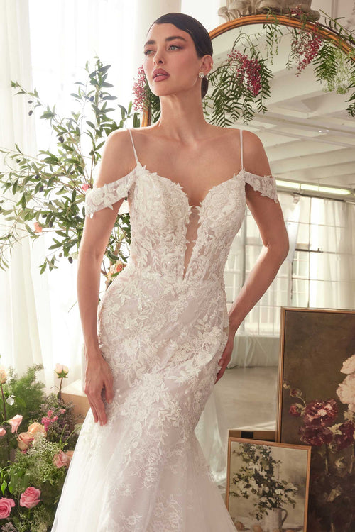 Andrea & Leo WL051 Wedding Dress: Fitted Lace Mermaid Gown