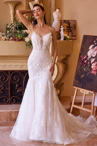 Andrea & Leo WL051 Wedding Dress: Fitted Lace Mermaid Gown