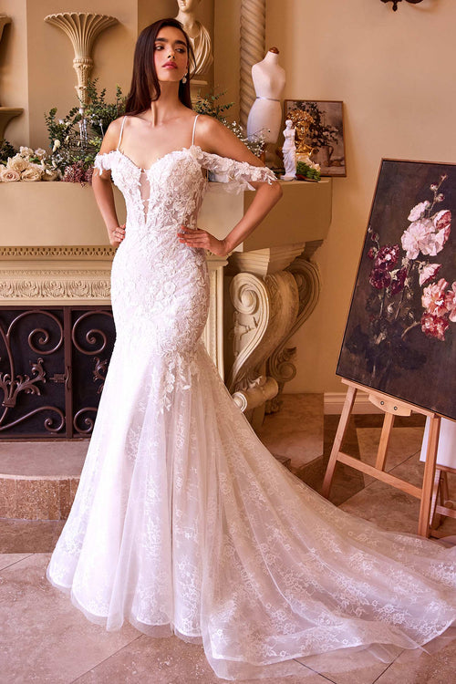 Andrea & Leo WL051 Wedding Dress: Fitted Lace Mermaid Gown