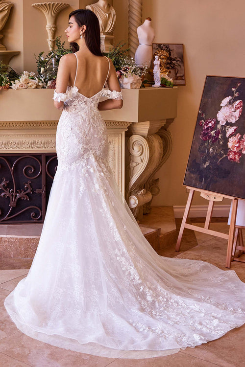 Andrea & Leo WL051 Wedding Dress: Fitted Lace Mermaid Gown