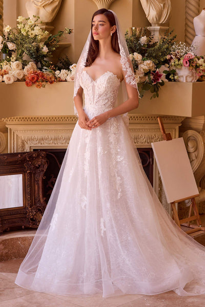 Andrea & Leo Deep Sweetheart Strapless Bridal Ball Gown