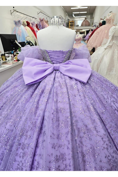 Strapless Bow Ball Gown by Bella Princess PQ1080