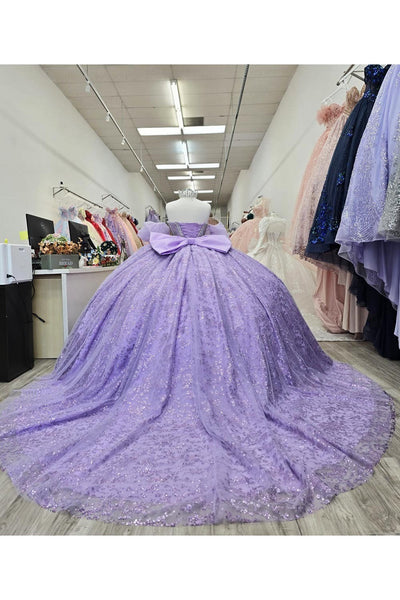 Strapless Bow Ball Gown by Bella Princess PQ1080