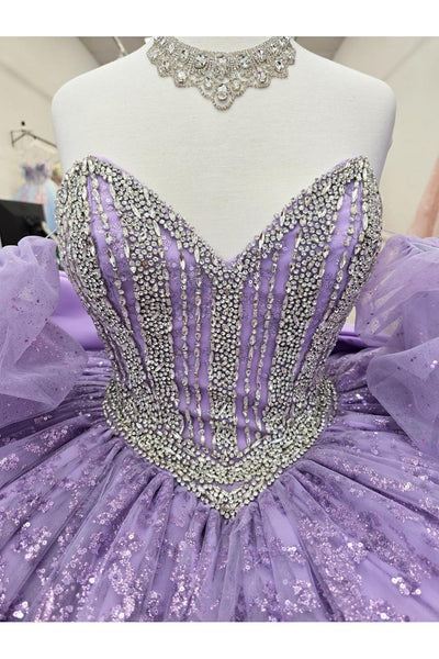 Strapless Bow Ball Gown by Bella Princess PQ1080