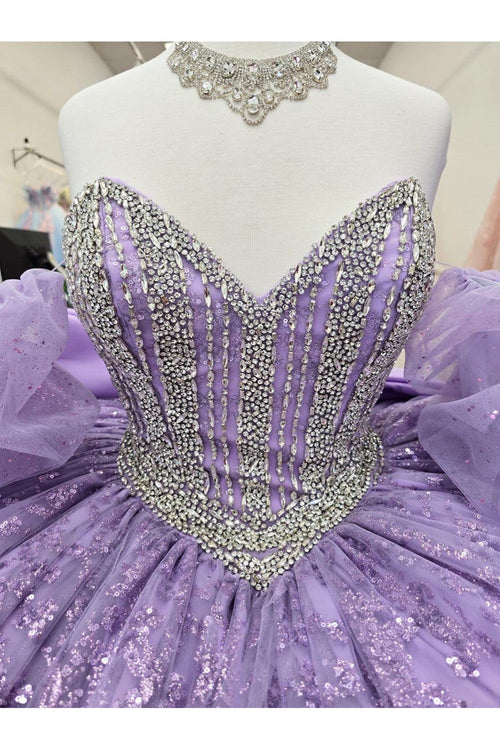 Strapless Bow Ball Gown by Bella Princess PQ1080