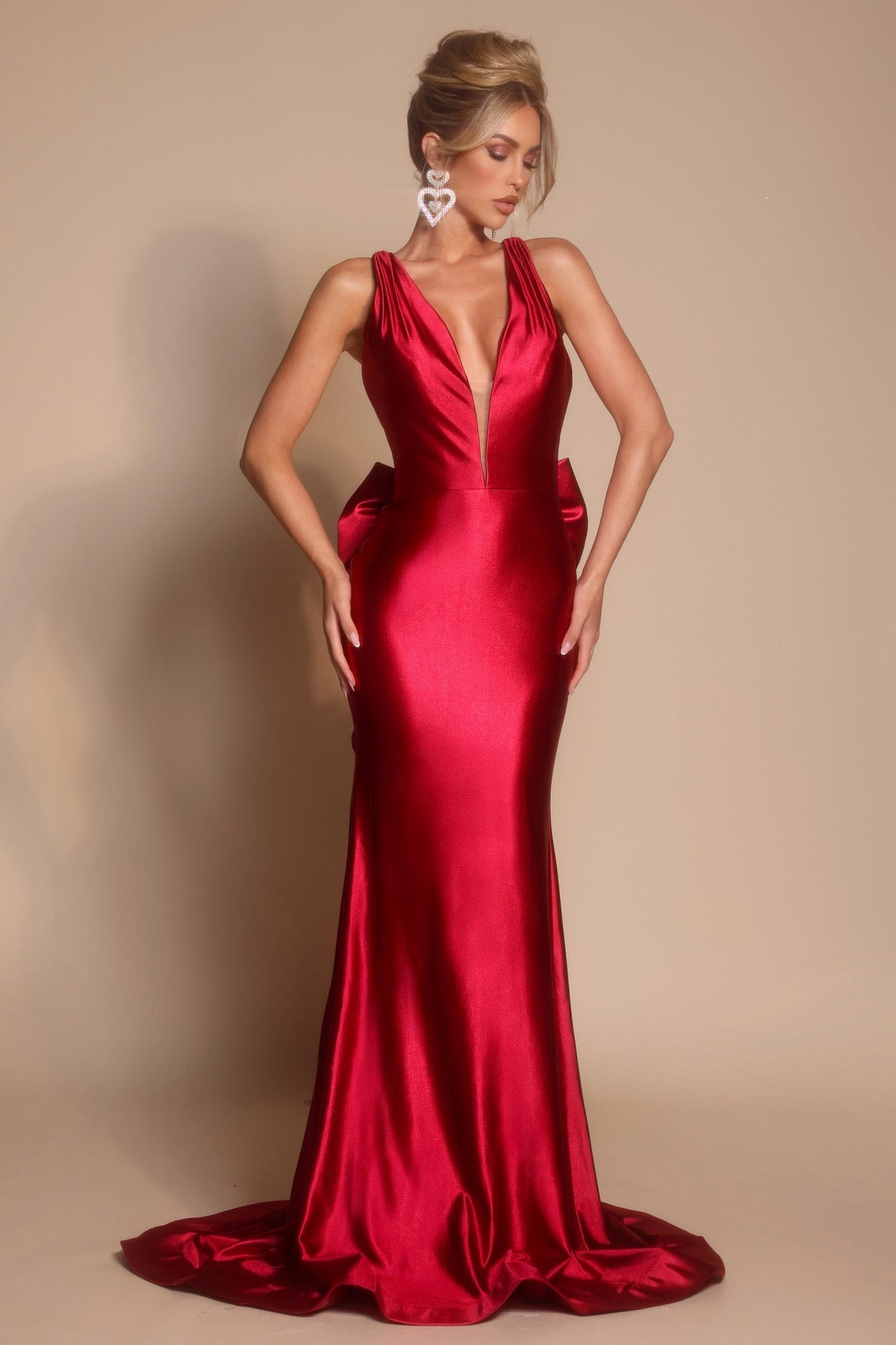 PORTIA & SCARLETT Burgundy dress