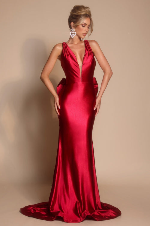 PORTIA & SCARLETT Burgundy dress