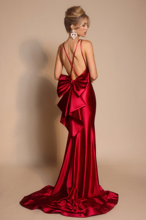 PORTIA & SCARLETT Burgundy dress