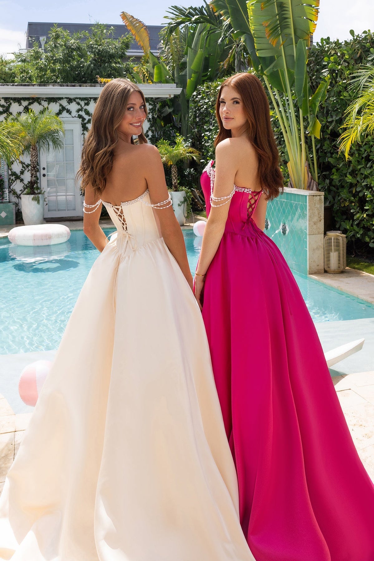 PORTIA & SCARLETT Champagne dress