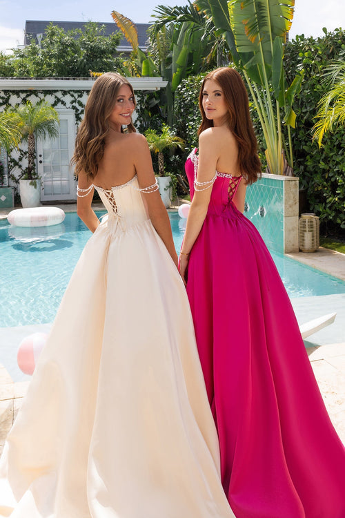 PORTIA & SCARLETT Champagne dress