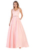 A-line Formal Evening Gown - BLUSH / 6 - Dress