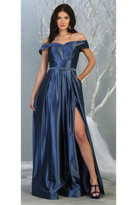 A-line Metallic Formal Unique Dress