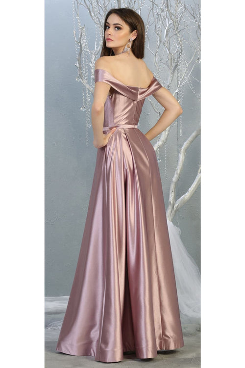 A-line Metallic Formal Unique Dress